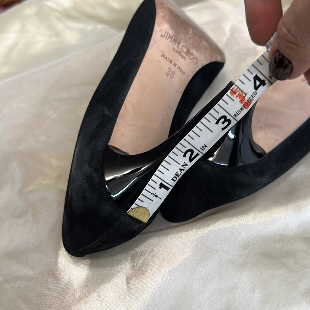 Jimmy Choo size 8 Black Suede Shoes - Picture 8 of 8
